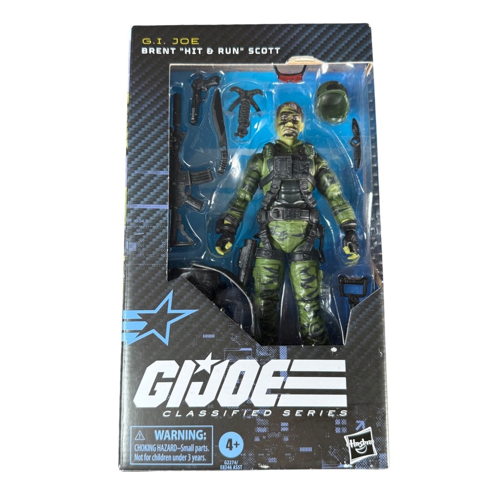 Hasbro GI Joe Classified Series Brent Hit & Run Scott Action Figure Green Camo